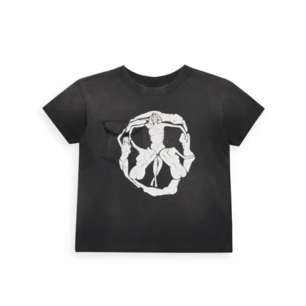 Yuremane Black Tee