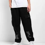 Airbrushed Koi Black Ninth Hall Fit Cargo Sweatpants