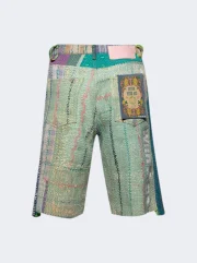 Better With Age Isaac Kantha Hand Quilted Shorts - Image 2