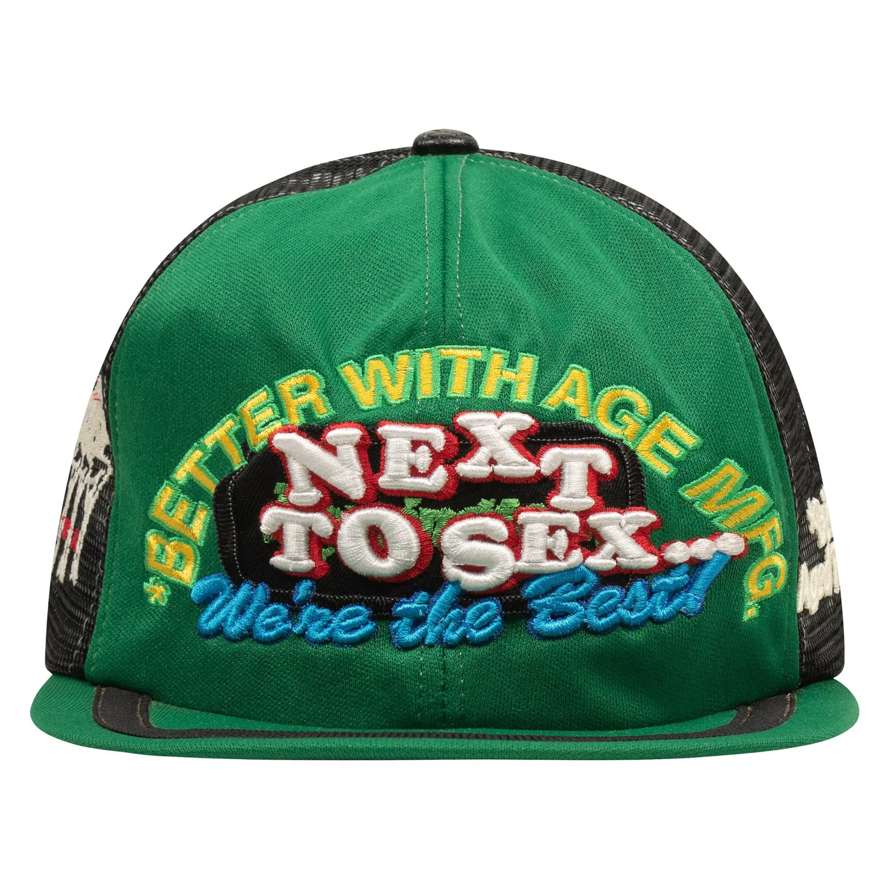 Better-with-age-next-to-sex-hats-green.webp Better With Age Next to Sex Hats Green - Image 1