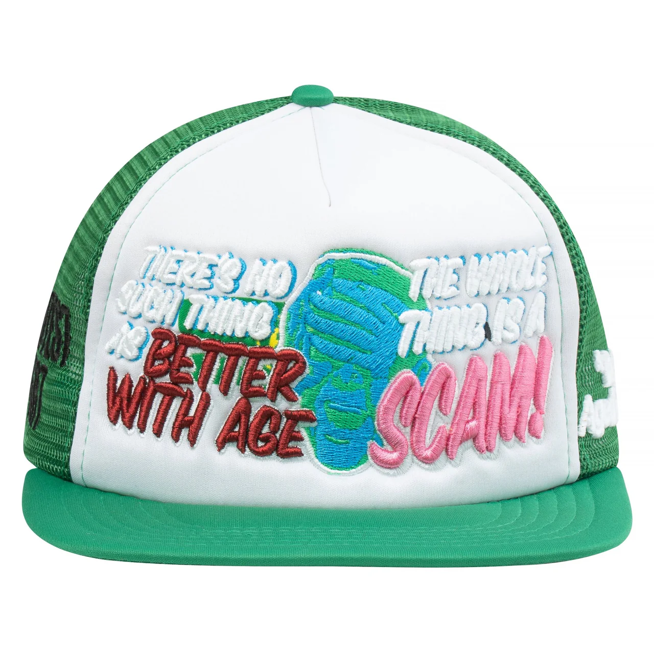 Better-with-age-scam-hats-Kelly-green.webp Better With Age Scam Hats Kelly Green - Image 1