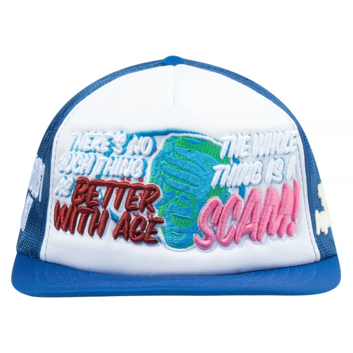 Better-with-age-scam-hats-blue.webp Better With Age Scam Hats Blue - Image 1