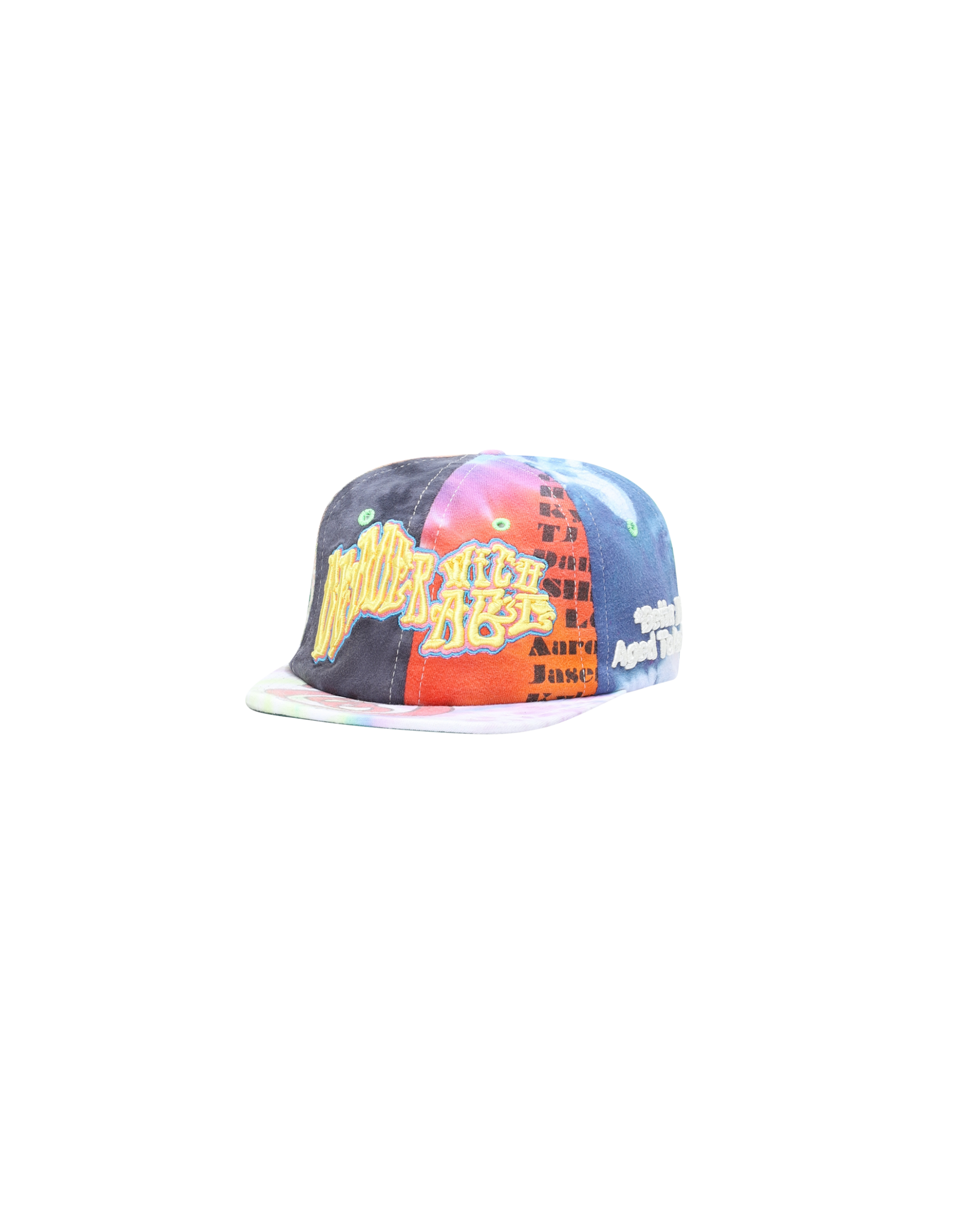 DEADER-WITH-AGE-RECONSTRUCTED-TIE-DYE-HAT-scaled-1.png Deader With Age Reconstructed Tie-Dye Hat - Image 1