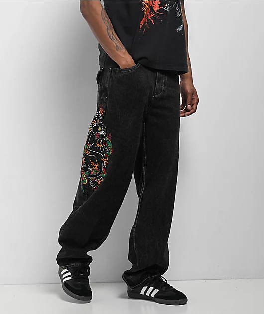 Ninth-Hall-Ambush-Panther-Black-Wash-Jeans-_395506-back-US-1.webp Ninth Hall Ambush Panther Black Wash Jeans - Image 1
