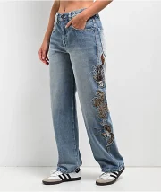 Ninth Hall Idle Consult Straight Leg Denim Jeans - Image 2