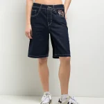 Ninth Hall Idle Dark Blue Shorts