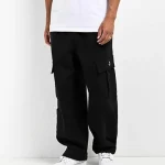 Ninth Hall Stash Black Baggy Cargo Men’s Sweatpants