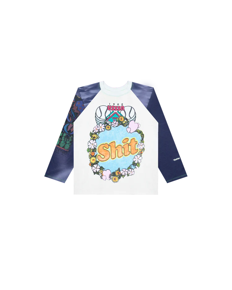 SHITFUCKRAGLANFRONT.webp Better With Age Fuck Raglan Shirt - Image 1